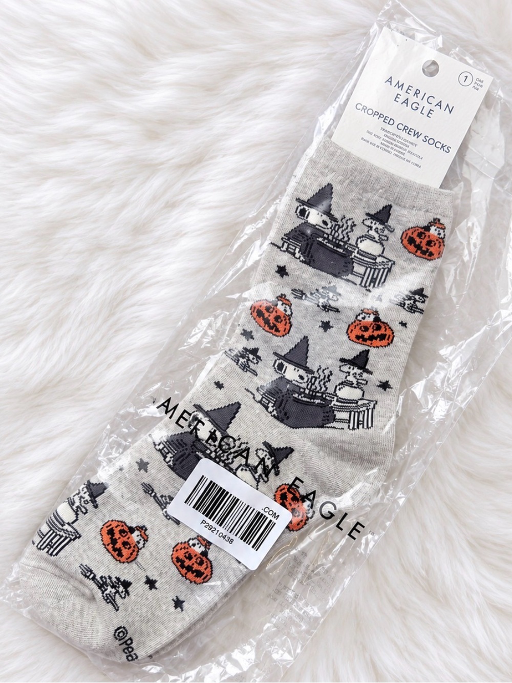 American Eagle AE Women’s Snoopy Fall Halloween Crew Socks New